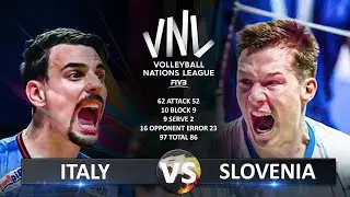 Italy vs Slovenia | Semifinal 1 | Men&rsquo;s VNL 2025