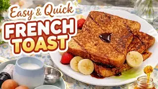 Crispy & Soft French Toast | Easy Breakfast Recipe🍞#FrenchToast#EasyRecipe#QuickRecipe