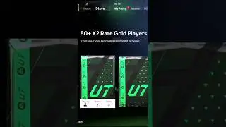 80+ X2 Rare Gold Players Pack Insane luck🥶💯 #music #song #eafc24 #football #viral #shortvideo