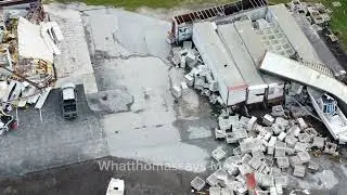 Hurricane Milton damage to Big Als Farm Fort Pierce Florida | 4k drone video