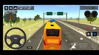 2025 Indonesian Bus Simulator Full Traffic Driving Hill road Offload New Bus Gameplay Video #1
