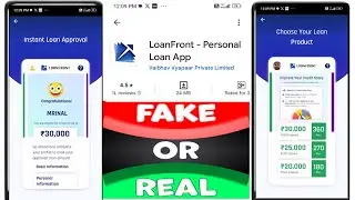 Loan Front App Se Laon Kaise Le | Loan Front App Real Or Fake | Loan Front App Personal Loan App