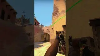 SELF POP FLASHES ON MIRAGE #shorts #csgo