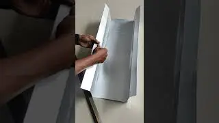 cara membuat talang air dari galvalum