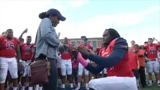 Football Player Recruits Teammates To Sing and Dance For Surprise Field Proposal
