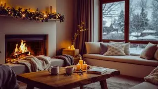 Cozy Winter Coffee Shop Ambience ☕ Smooth Jazz Instrumental for Deep Focus & Studying