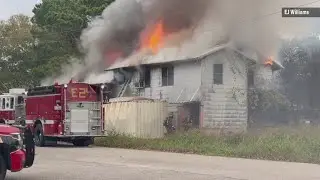 One person flown to hospital after Hunter Street house fire in Beaumont