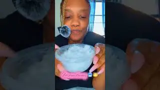 Soft bowl of FREEZER FROST #frozenwithoney #freezerfrost #frezzerfrost #powderysoftice #satisfying 
