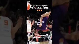Sophie For 3 🔥 #WNBA #SophieCunninghan #Phoenix #Mercury #Connecticut #Sun #GTASports