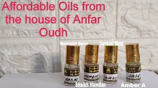 Affordable Oils from Oudh al Anfar #oudh #affordablefragrances #perfumes