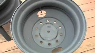 semi truck wheel fire pit