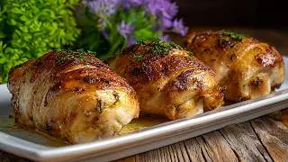 Никто не поверит, что я делаю это сама! Рецепт фаршированного куриного филе!