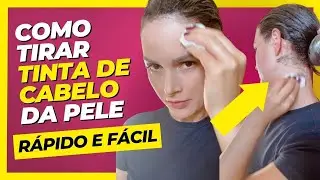 Como tirar TINTA DE CABELO da pele depois de SECA rápido e Fácil? (Funciona Mesmo)