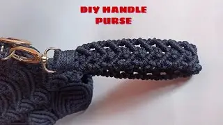 DIY HANDLE MACRAME LOVE, CARA MEMBUAT TALI TAS TALI KUR MOTIF HATI - DIY HANDLE PURSE LOVE-