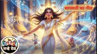 सरस्वती माता ने बचाया क्रिसमस! 🎻 सूर्य देव और जादुई गीत | Hindi Kahani