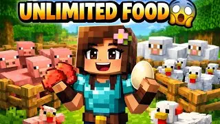 🌾 Minecraft PE Survival Series | Unlimited Food Farm 😱 🌾 Full volume 🥶