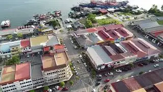 labuan town sky view..