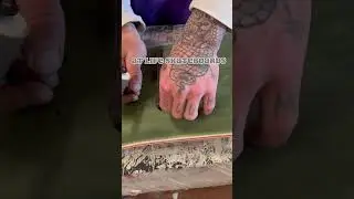 Lino Block Skateboard Graphic Application at Life Skateboards- Handcrafted in New Palestine Indiana