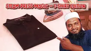 👕டி-ஷர்ட் க்கு Perfect Steam Ironing Secret 🔥 | Laundry Expert Tips 💨 | Laundry Secret 🧺👍