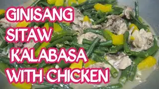HOW TO COOK SQUASH AND STRING BEANS SAUTEED WITH CHICKEN THIGHS