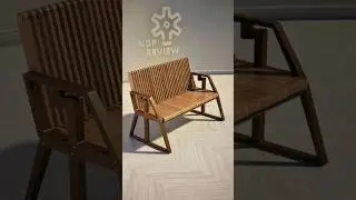 DIY Solid Wood Bench Transforms to Lounger. Multifunctional Furniture Design. #patiodesign