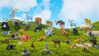 Poly Art Forest Set 4k  (UNITY Black Friday - 50% off)