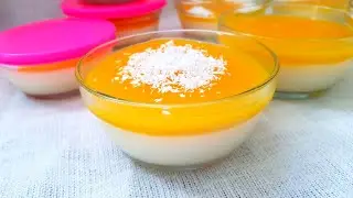 أطيب مهلبية الحليب والبرتقال في موسم الحمضيات || How To Make Mohalabia - MILK and ORANGE pudding