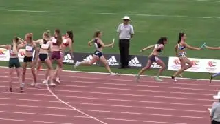 2016 Australian All Schools U/16yrs Girls 1000m Swedish Medley Relay.
