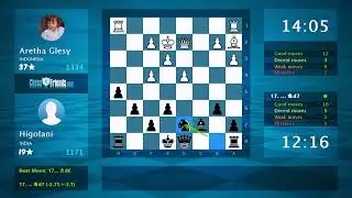 Chess Game Analysis: Aretha Glesy - Higolani, 0-1 (By ChessFriends.com)