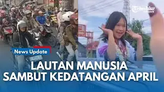LAUTAN MANUSIA, Di Kawasan Cirebon  Menyambut Kepulangan Dede April