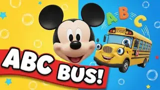 Mickey Mouse & Talking Alphabet Bus 🚌🔤 | ABC Song for Kids | 3D Animation