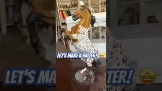 Давайте сделаем недоуздок! 🤩 Небольшой урок о том, как сделать недоуздок для вашей лошади #breyer 🥳