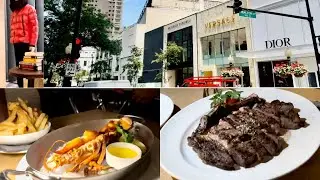 Shopping On Magnificent Mile | BEST STEAK, LOBSTER, AND SALMON DINNER | RPM Seafood In Chicago