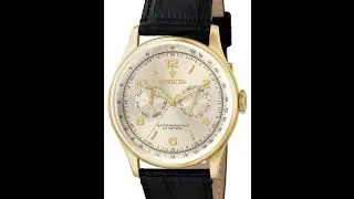 Invicta 6750 Men's Sun Ray Dial Leather Strap Watch Review Video
