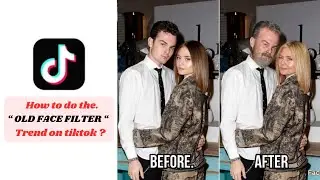 How to do the old face filter trend on tiktok | old face filter tiktok | capcut old filter