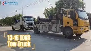 FAW J6L Road Wrecker 13-16 Tons Rear Wheel Lift Towing Underlfit Testing Show! #recoverytruck