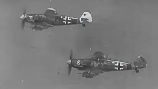 Luftwaffe Guncamera footage Messerschmitt Bf-109G6 | Battle for Germany June 1944