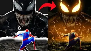 SPIDER MAN VS VENOM |PHOTOSHOP| SPEED ART|