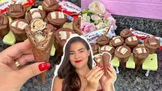 CONE TRUFADO DE LEITE NINHO COM NUTELLA | VENDA MUITO COM ESSE DOCE 🍦🍫