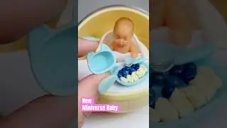 Unbox NEW Miniverse Baby Food Series 1 ❤️ Sooo CUTE #miniverse #miniverserealbaby #miniature #shorts