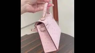 Hermes Kelly Mini Ostrich Pink