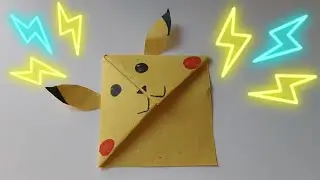 DIY Origami Pikachu Marque-Page (DIY Origami Pikachu Bookmark)