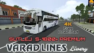 Brand new Varadlines Sutlej S-1800 Premium bussid mod for bussid|New bussid mod
