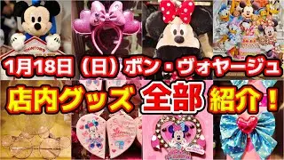 【✨『ボン・ヴォヤージュ』店内グッズ全部大公開✨‼️】ミニパル大盛況‼️🎉ディズニーストアのおススメグッズも‼️🔥1月18日（日）舞浜グッズ徹底レポート✨