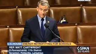 Congressman Matt Cartwright's Streamlining Energy Efficiency for Schools Act Passes the House