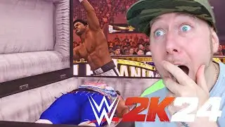 WWE 2K24 we played our first CASKET MATCH