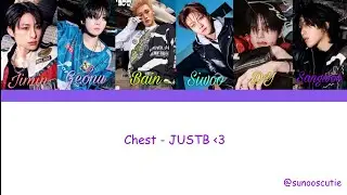JUSTB CHEST LYRICS [Color-Coded Lyrics]