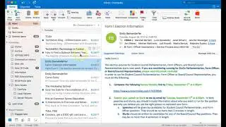 Email Outlook - Reply, Reply All