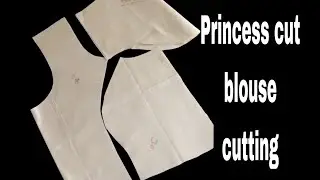 Princess cut blouse cutting 🥰 || viral blouse cutting 🥰 || #blouse #blousecutting