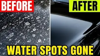 Remove Water Spots FAST! Rinseless Wash on a Black Car (No Hose Needed)